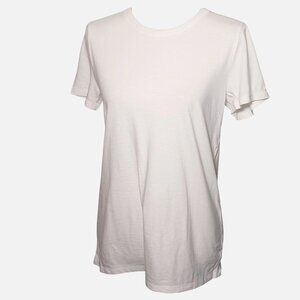 NEW‎ Aerie Classic Crew Neck Solid White Cotton Tee Shirt Size S